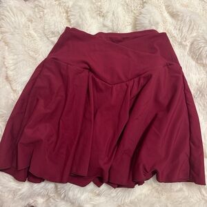 Burgundy Women's Skirt/Skort